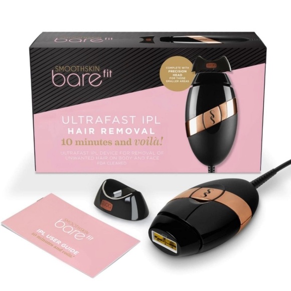 New SmoothSkin Bare Fit Ultrafast IPL Hair Removal Tool Black Precision Head - Picture 1 of 6